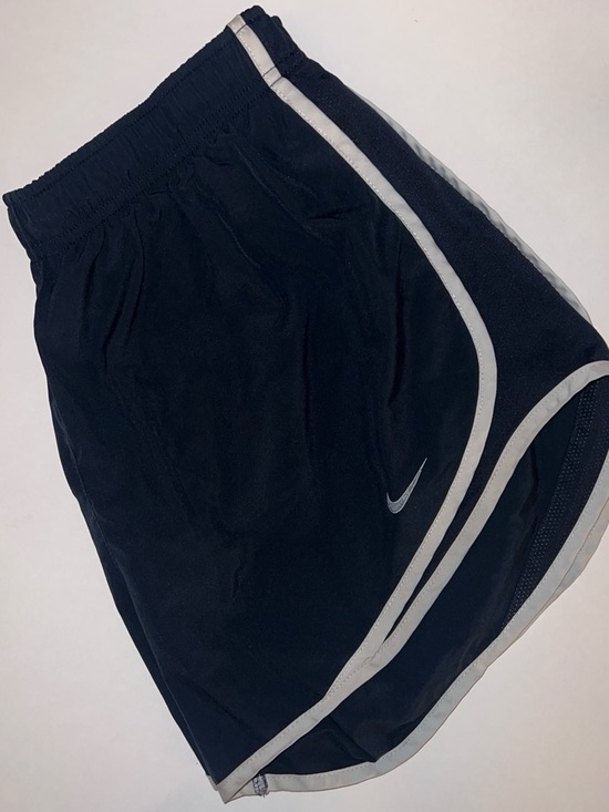 Nike Pants - Nike Navy Blue Athletic Running Shorts with White Trim
